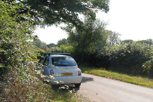 Parked in Brasted Lane